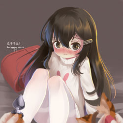 This is a pixiv picture whose title is 厚涂练习之非正式新年贺图之即将变成老虎的白告姬.