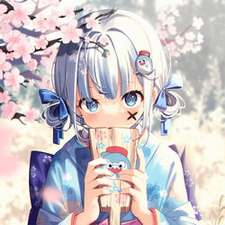This is a pixiv picture whose title is Gura New Year.