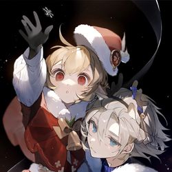 This is a pixiv picture whose title is メリクリ.