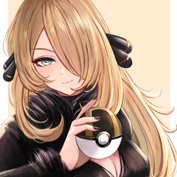 This is a pixiv picture whose title is Cynthia / シロナ.