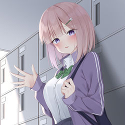 This is a pixiv picture whose title is いつも声をかけてくる先輩ちゃん.