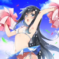 This is a pixiv picture whose title is マイクロビキニチアガール朝潮ちゃん.