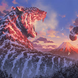 This is a pixiv picture whose title is 寅.