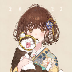 This is a pixiv picture whose title is 🐯2022🐯.