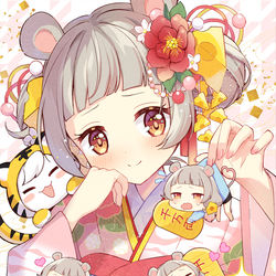 This is a pixiv picture whose title is 新年ねずねちゃん.