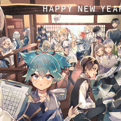 This is a pixiv picture whose title is 年末年始大掃除.