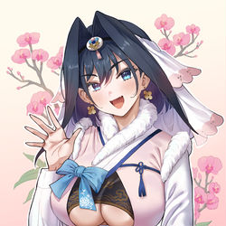 This is a pixiv picture whose title is Ouro Kronii.