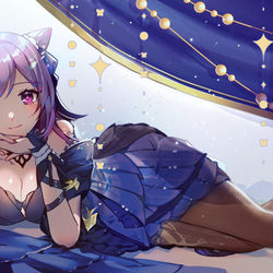 This is a pixiv picture whose title is 刻晴.