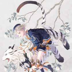 This is a pixiv picture whose title is 虎.
