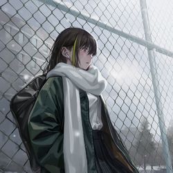 This is a pixiv picture whose title is 冬.