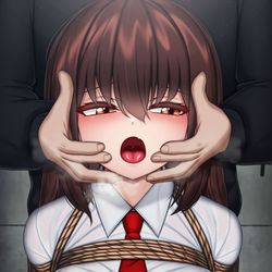 This is a pixiv picture whose title is 人質を静かにさせる方法.