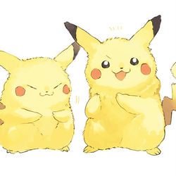 This is a pixiv picture whose title is ポケモンと人の漫画③.