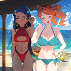 This is a pixiv picture whose title is Nessa & Sonia.