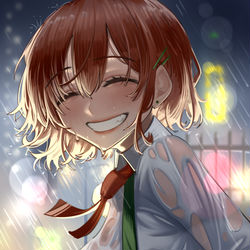 This is a pixiv picture whose title is 雨.