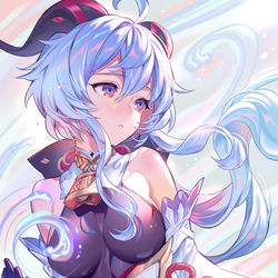 This is a pixiv picture whose title is 甘雨.