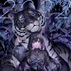 This is a pixiv picture whose title is HAPPY NEW YEAR 2022.