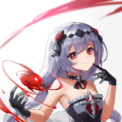 This is a pixiv picture whose title is 月下.