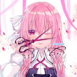 This is a pixiv picture whose title is ✂.
