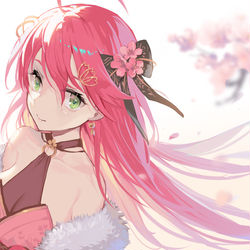 This is a pixiv picture whose title is 正月みこち.
