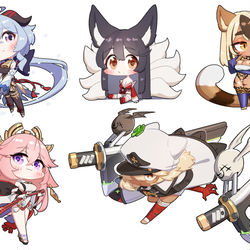 This is a pixiv picture whose title is 몽당이들.
