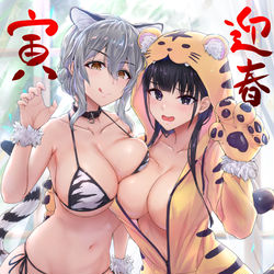 This is a pixiv picture whose title is 2022年賀絵.
