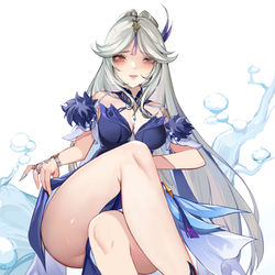 This is a pixiv picture whose title is 纱中幽兰.