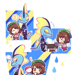 This is a pixiv picture whose title is インテレオンといっしょ.