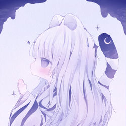 This is a pixiv picture whose title is 🐅🌙.