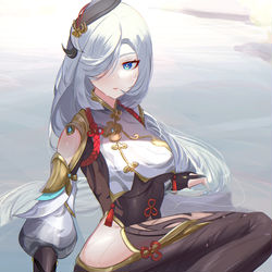 This is a pixiv picture whose title is -.-.