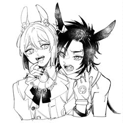 This is a pixiv picture whose title is ⚡☘.