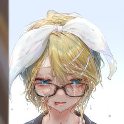 This is a pixiv picture whose title is 「昨日人を殺したんだ」.