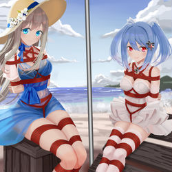 This is a pixiv picture whose title is 約稿 太太x歐根.