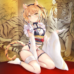 This is a pixiv picture whose title is 🐯.