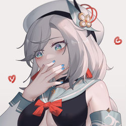 This is a pixiv picture whose title is 申鹤╭(°A°`)╮.