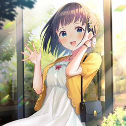 This is a pixiv picture whose title is 憧れの君と待ち合わせ.