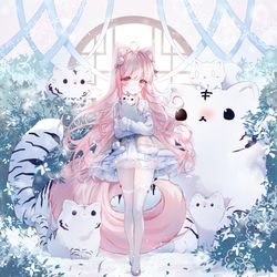 This is a pixiv picture whose title is もふ.
