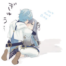 This is a pixiv picture whose title is おばと甥.