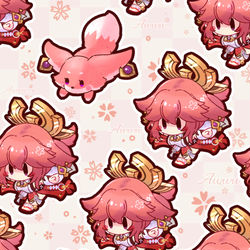 This is a pixiv picture whose title is Let's go YaeMiko-chan🌸.