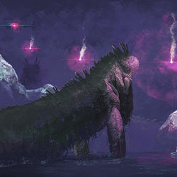 This is a pixiv picture whose title is 漁火夜景.