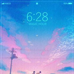 This is a pixiv picture whose title is magic hour.