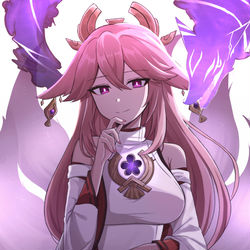 This is a pixiv picture whose title is yae miko.