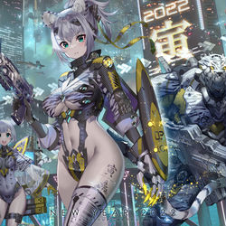 This is a pixiv picture whose title is 寅 2022.