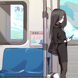 This is a pixiv picture whose title is 只是想站著 / ただ立ちたい.