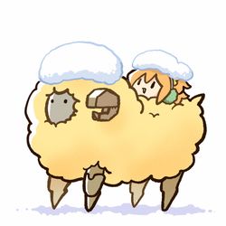This is a pixiv picture whose title is 雪の日ドゥムジ　Before after.