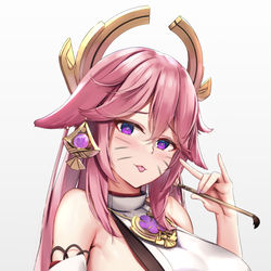 This is a pixiv picture whose title is Yae Miko.