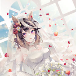 This is a pixiv picture whose title is 花嫁ルドルフ.