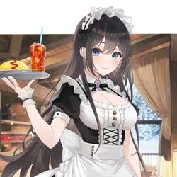 This is a pixiv picture whose title is メイド.