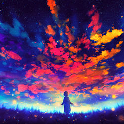 This is a pixiv picture whose title is Two wishes.