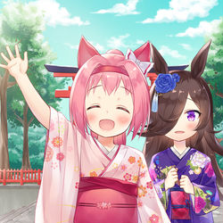 This is a pixiv picture whose title is 初詣2022.