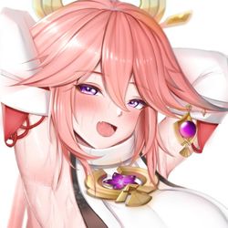 This is a pixiv picture whose title is Yae miko.